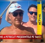 Am trait sa o vedem si pe asta! Presedintele Traian Basescu s-a pozat in toata splendoarea in timpul unei plimbari cu yahtul